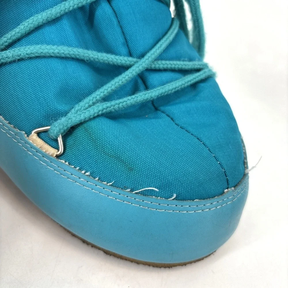 Moon Boot TEAL BLUE ICON NYLON BOOTS sz 35/38 (EU)  5‎ - 7.5